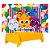Kit festa Bolofofos Anive Toalha Amarela+ 50 balões +Painel - Imagem 2