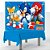 Kit festa Sonic Decoração Anive Toalha azul + Painel GG TNT - Imagem 1
