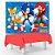 Kit festa Sonic Decoração Anive Toalha Vermelha + Painel TNT - Imagem 1