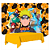 Kit festa Naruto Decoração Toalha Amarela+ 25 balões +Painel - Imagem 3