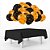 Kit festa Naruto Decoração Toalha Preta TNT + 25 balões - Imagem 1