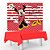 Kit festa Minnie Decoração Aniv Toalha Vermelha + Painel TNT - Imagem 1