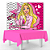 Kit festa Barbie Decoração Aniversá Toalha Rosa + Painel TNT - Imagem 2