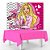 Kit festa Barbie Decoração Aniversá Toalha Rosa + Painel TNT - Imagem 1