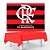 Kit festa Flamengo Decoração Anive Toalha Vermelha + Painel - Imagem 1