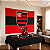Kit Festa Flamengo Decoracao Anive Toalha Preta + Painel Tnt - Imagem 1