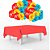 Kit festa Branca de neve Decoraçã Toalha vermelha+ 25 balões - Imagem 3