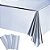 kit 5 Toalhas de mesa Metalizada Prata 1,37X1,83m Decoração - Imagem 2