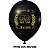25 Balões Bexigas decoração Boteco preto e dourado festa ani - Imagem 2