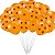 Kit festa Dragon ball Decoração Toalha Laranja + 25 balões - Imagem 2