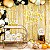 Decoração de mesa Grande Feliz Ano Novo Dourado Festa EVA - Imagem 2