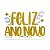 Decoração de mesa Grande Feliz Ano Novo Dourado Festa EVA - Imagem 1