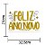 Decoração de mesa Grande Feliz Ano Novo Dourado Festa EVA - Imagem 4