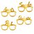 4 Oculos Papel Dourado Decoração Ano Novo festa - Imagem 1