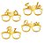 4 Oculos Papel Dourado Decoração Ano Novo festa - Imagem 10