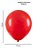 Kit festa Vermelho Decora 200 bexigas +Toalha vermelha +fita - Imagem 5