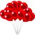 25 Balão Bexigas n9 decoração Natal Festa Vermelho e preto - Imagem 1