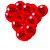 25 Balão Bexigas n9 decoração Natal Festa Vermelho e preto - Imagem 3