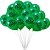 25 Balão Bexigas n9 decoração Natal Festa Verde e preto - Imagem 1