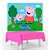 Kit festa Peppa Pig Decoração Painel GG + Toalha Rosa TNT - Imagem 2