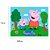 Kit festa Peppa Pig Decoração Painel +Toalha Rosa + 25 Balão - Imagem 9