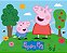 Kit festa Peppa Pig Decoração Painel +Toalha Rosa + 25 Balão - Imagem 5