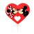 Vela decorada para festa Mickey Coração decoração aniversári - Imagem 3