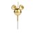 Vela Decorada festa Mickey Dourado decoração aniversário - Imagem 3