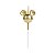 Vela Decorada festa Mickey Dourado decoração aniversário - Imagem 2