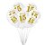 25 Bexigas balão n9 Decoração 15 Anos Branco e Dourado festa - Imagem 3