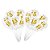 25 Bexigas balão n9 Decoração 15 Anos Branco e Dourado festa - Imagem 4
