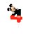 Vela Número 4 Festa Mickey Clássico decoração aniversário - Imagem 2