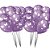 25 Bexigas balão n9 Decoração Borboleta Lilás e Branco festa - Imagem 4