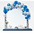 Kit 125 Azul n9 +Branco + Azul Metalizado Balão Bexiga Festa - Imagem 5