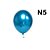 Kit 125 Azul n9 +Branco + Azul Metalizado Balão Bexiga Festa - Imagem 9
