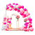 Kit 150 Balões n9+ Rosa n5+ Branca n7 Balão Bexiga Festas - Imagem 2