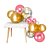 Kit Festa Balão 75 bexigas Dourada n9+ Prata n9 +Rosê Gold 5 - Imagem 2