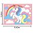 Kit Festa Unicórnio Decoração Painel TNT + 25 Balão Aniversá - Imagem 3