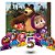 Kit Festa Masha E O Urso Decoração Display +painel + Vela 5 - Imagem 2