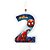Vela Decoração Homem aranha Festa Aniversário 2 anos - Imagem 5