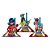 Kit festa Ladybug Decoração Painel + Topo de bolo +6 Display - Imagem 9