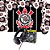 Kit festa Corinthians Decoração Painel +Balão +Fone Presente - Imagem 1