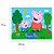 Kit festa Peppa Pig Decoração Painel +Toalha Azul + 25 Balão - Imagem 11