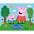 Kit festa Peppa Pig Decoração Painel +Toalha Azul + 25 Balão - Imagem 9