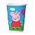 12 Copos de papel decoração Peppa Pig 180ML festa aniversário - Imagem 2
