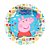 8 Pratos Decoração Peppa Pig festa 18cm mais cor e resiste - Imagem 3