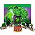 Kit festa Hulk Decora Painel TNT GG +Topo de bolo +6 Display - Imagem 1