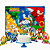 Kit Festa Sonic Aniversário Topo De bolo +Painel +6 Display - Imagem 2