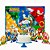 Kit Festa Sonic Aniversário Topo De bolo +Painel +6 Display - Imagem 1