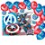 Kit Festa Capitão America Decoração Painel TNT + 25 Balões - Imagem 9